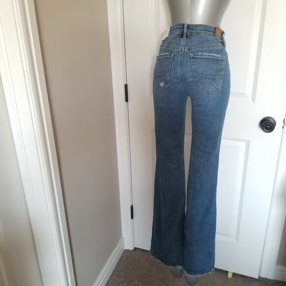 American Eagle Super Hi-Rise Flare Jeans - Picture 2 of 16